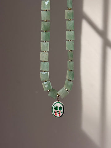 Square Green Aventurine