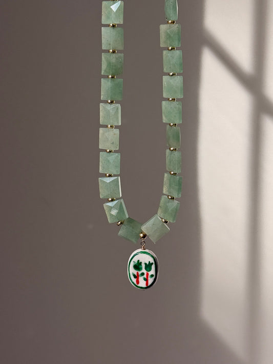Square Green Aventurine