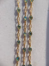 Opalite Enamel Chain - Quad Espresso Jewelry