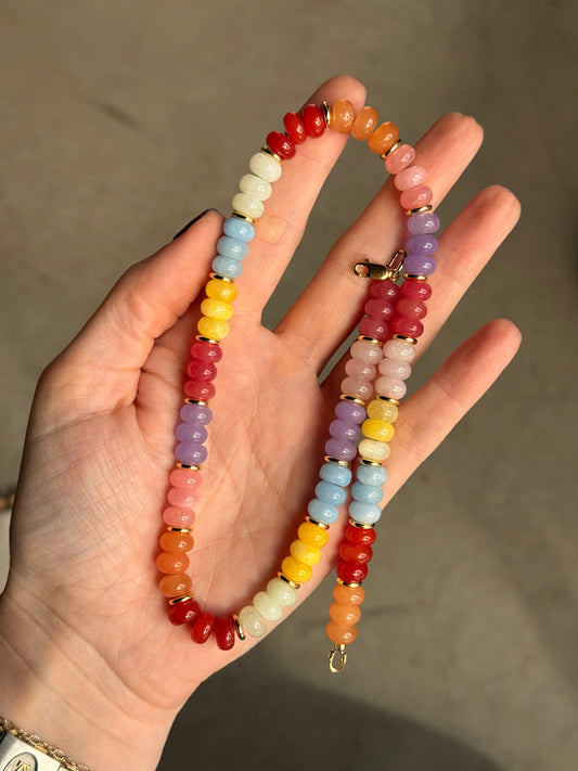 Happy Colors + Gold Plated Spacers 16.5”