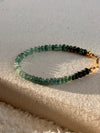 Green Gradient Tourmaline Bracelet