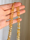Citrine Glow Beaded Necklace
