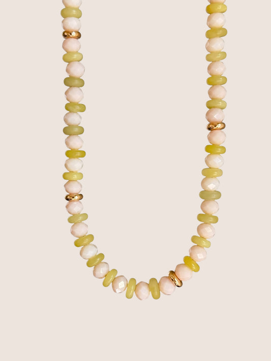 Lemon Drop Beaded Necklace