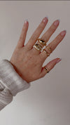10k Solid Gold Split Diamond Ring