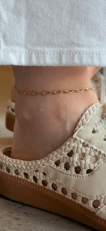 Two Toned Lilah Anklet