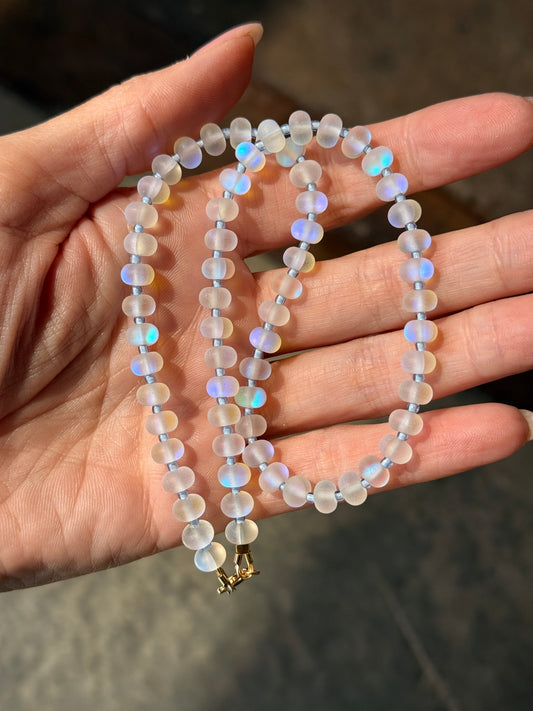 Moonstone Beaded Necklace