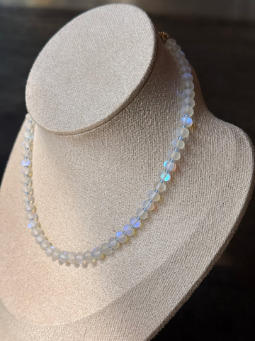 Moonstone Beaded Necklace