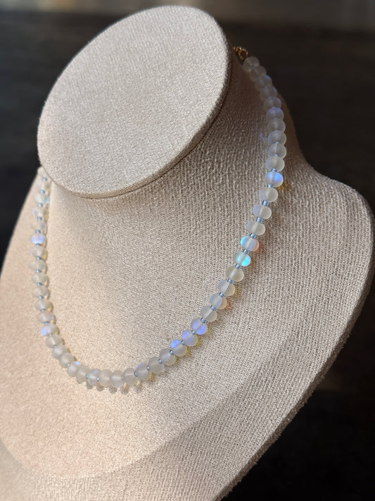 Moonstone Beaded Necklace
