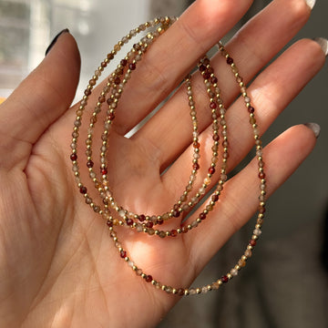 Zircon Celeste Bracelet + Necklace