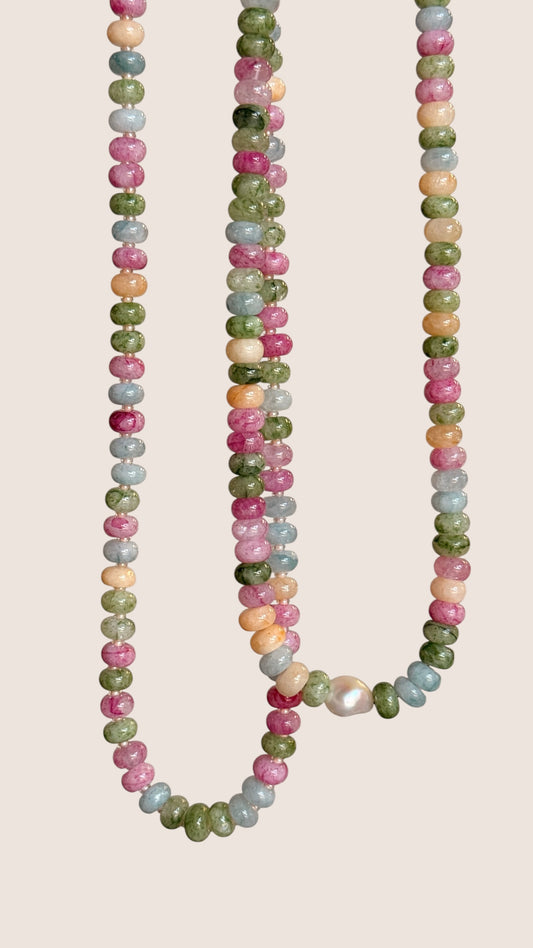 Spring Sorbet Beaded Necklace