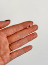 14k Solid Gold Pink Butterfly Studs