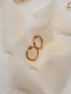 14k Solid Gold Snake Studs - Pair