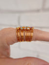 Three Birthstone Ring Stack