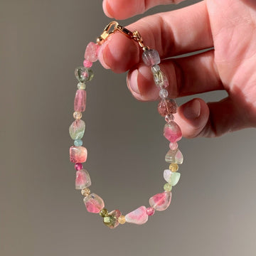 Natural Tourmaline Beaded Bracelet