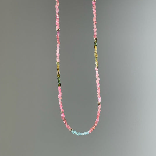 Tourmaline & Mixed Gold Necklace