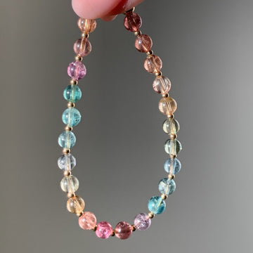 Tourmaline Bubble Beaded Bracelet