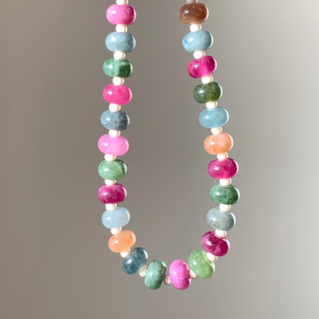 Velvet Autumn Beaded Necklace