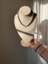 Blue & Brown Toggle Beaded Necklace