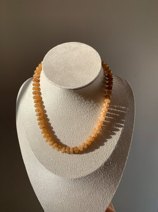 Butterscotch Beaded Necklace