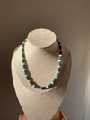 Blueberry Cream Beaded Necklace