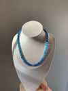 Blue Velvet Beaded Necklace