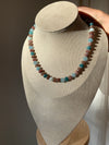 Cozy Blue Beaded Necklace