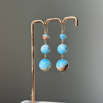 Island Aquamarine Dangles