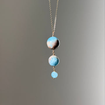 Island Aquamarine Drop Necklace