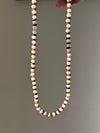 Toasted Marshmallow Beaded Necklace