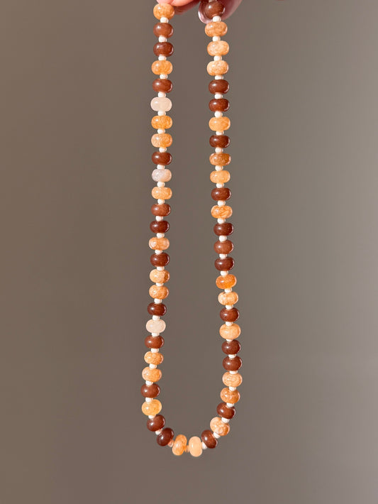 Caramel Latte Beaded Necklace