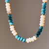 Denim & Cashmere Beaded Necklace