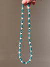 Blueberry Cream Beaded Necklace