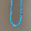 Blue Velvet Beaded Necklace