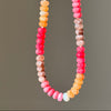 Pinks & Tans Beaded Necklace