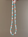 Cozy Blue Beaded Necklace