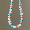Cozy Blue Beaded Necklace