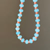 Blue & Chestnut Beaded Necklace