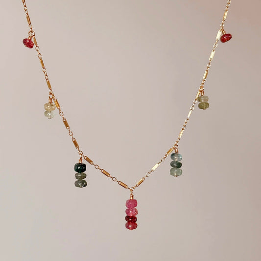 Multicolored Tourmaline (16" + 2" Extender)