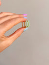 Rectangle Enamel Hoops
