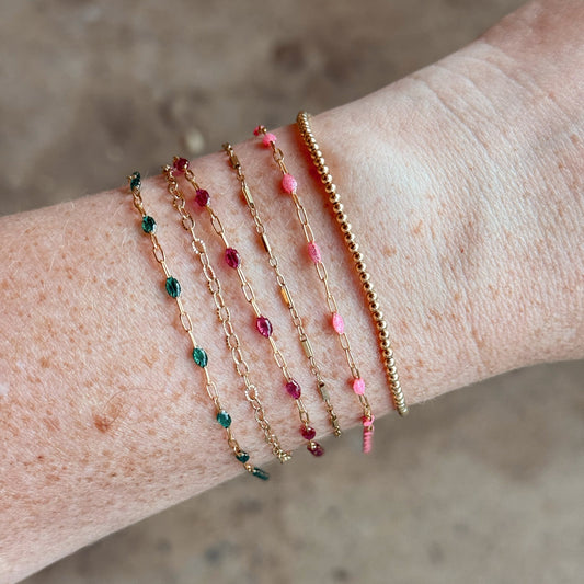 Translucent Enamel Bracelets