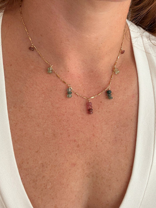 Multicolored Tourmaline (16" + 2" Extender)