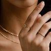 14k Solid Gold Peridot Ring