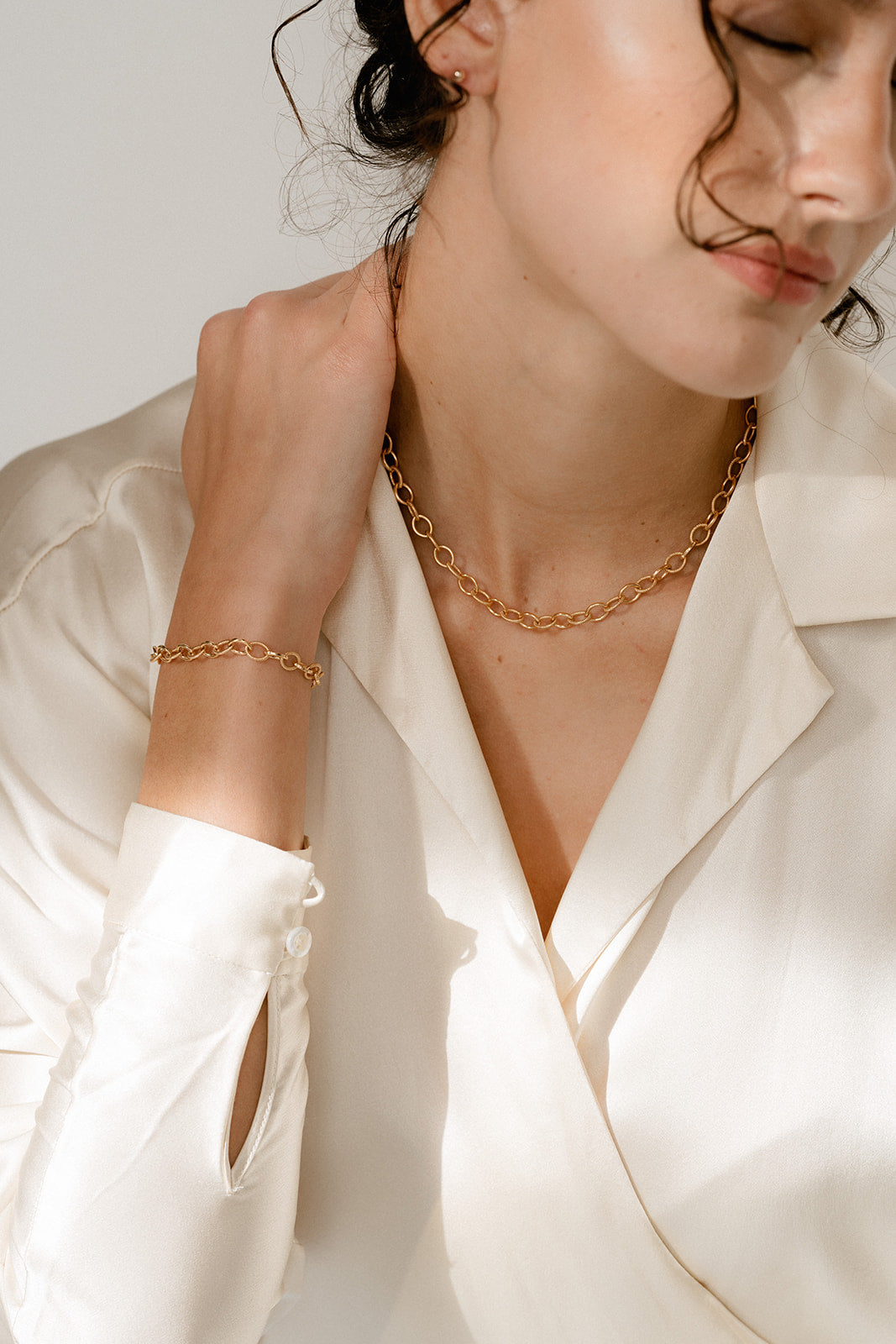Chloe Chain - Quad Espresso Jewelry