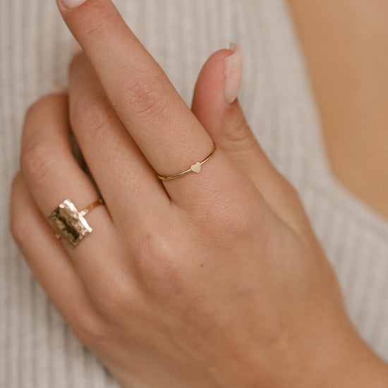 Heart Ring - Quad Espresso Jewelry