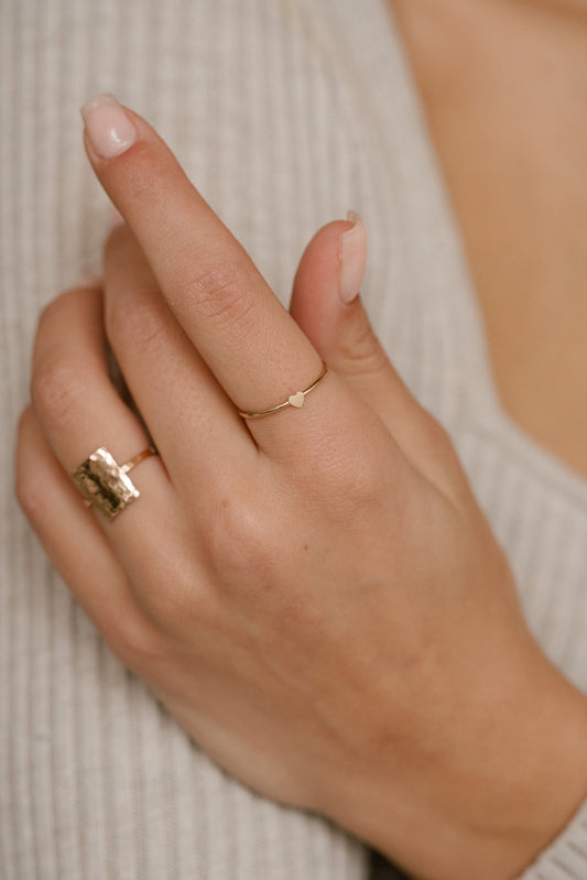 Heart Ring - Quad Espresso Jewelry