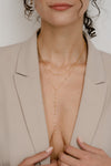 Enamel Lariat Necklace
