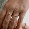 14k Solid Gold Textured Ring