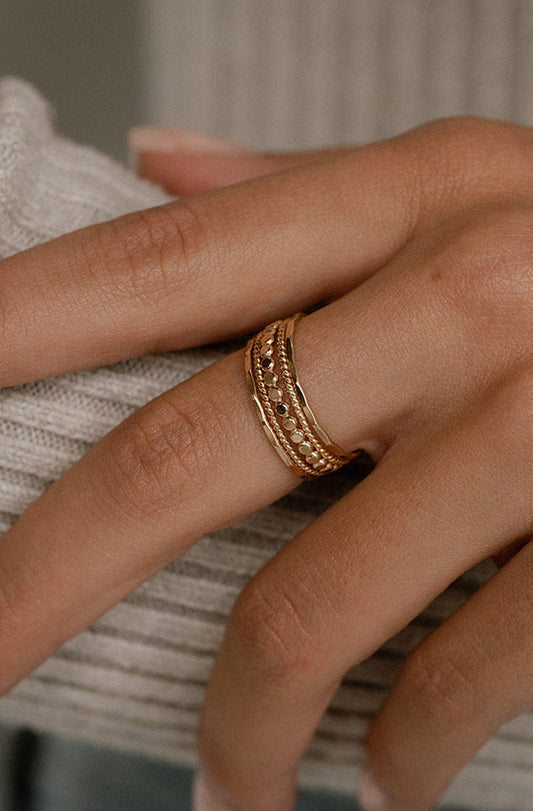 Dainty Set of 5 Rings