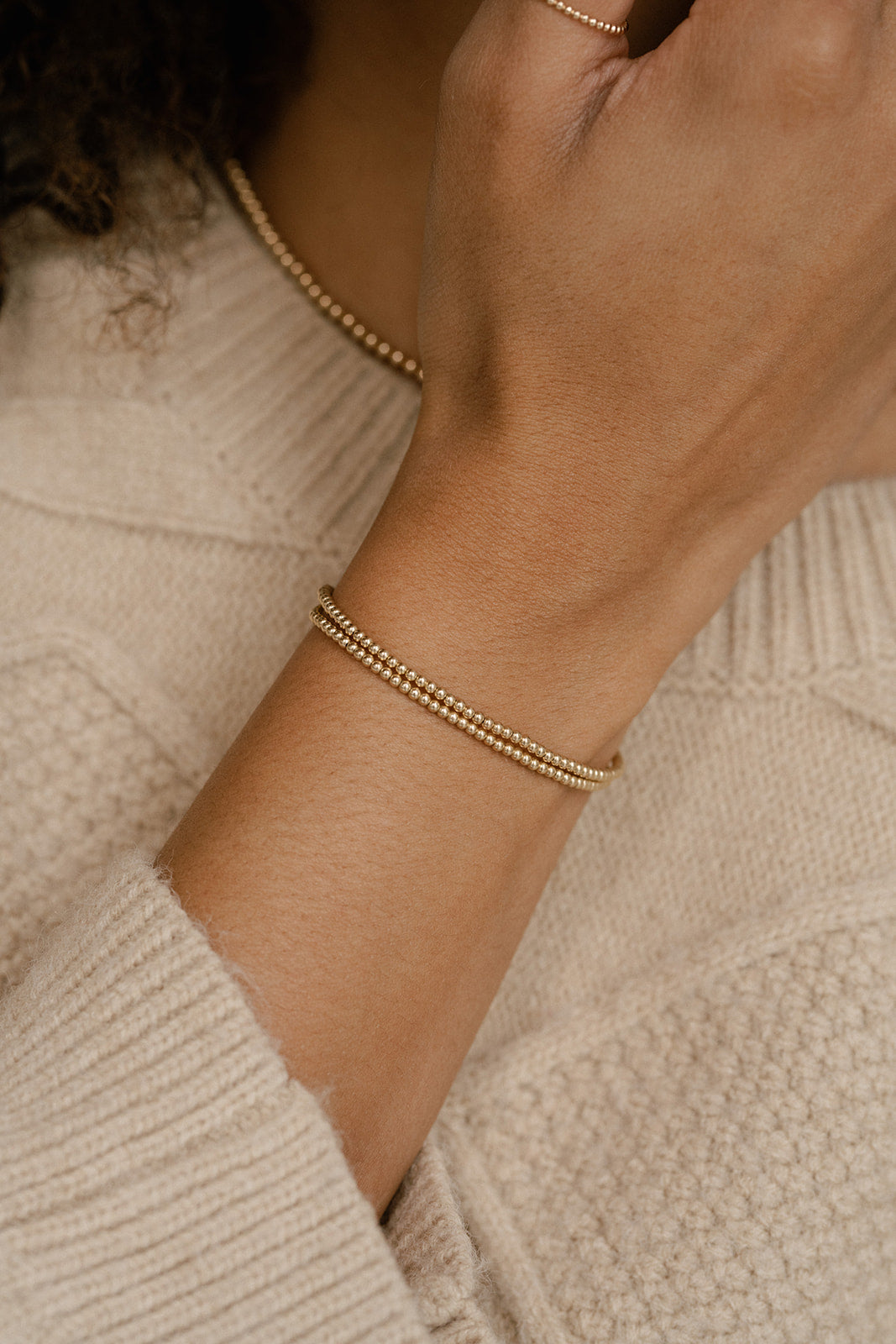 Bella Beaded Bracelets - Quad Espresso Jewelry