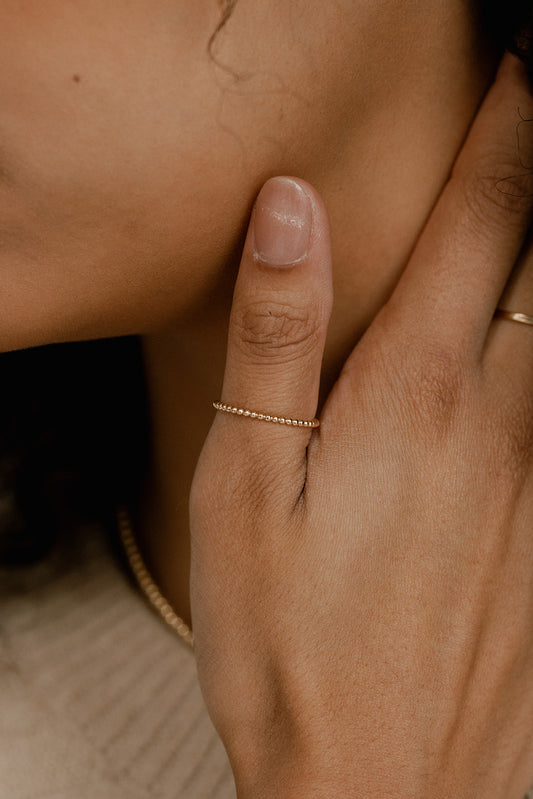 Beaded Stacking Ring